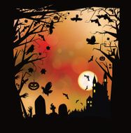 Vector Halloween horror background