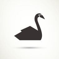 Vector swan icon N2