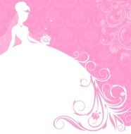 beautiful bride in pink banner