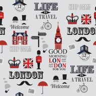 London newspaper seamless background