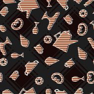 Seamless texture with food