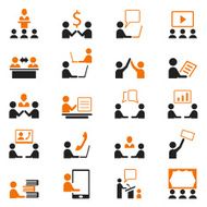 Business and presentation icon set N4