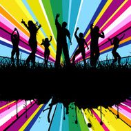 Colourful party