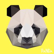 abstract polygonal geometric panda background