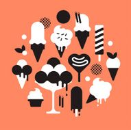 Ice Cream Silhouettes