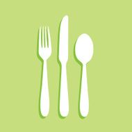 Green Silverware Icon