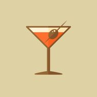 Martini Food Flat Icon