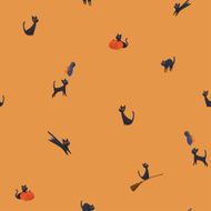 halloween cats pattern