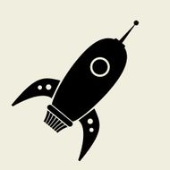Retro Rocketship