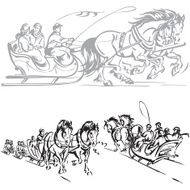 Kulig - horse-drawn sleigh ride1