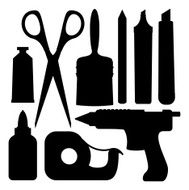 Crafting Supply Silhouettes