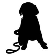 Labrador Puppy Silhouette