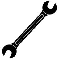 Open End Wrench Silhouette