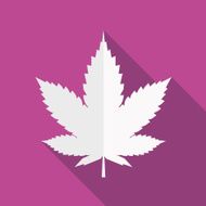 Weed icon Cannabis symbol silhouette Vector N4