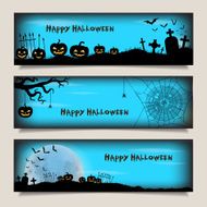 Banners with Happy Halloween