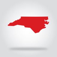 North Carolina Red State Icon