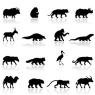 Asian Animal Silhouettes