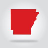 Arkansas Red State Icon