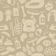 Dog care Seamless background
