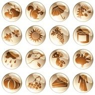 Set of autumn icons N2
