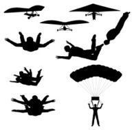 Sky Sports Silhouette Collection (vector raster)