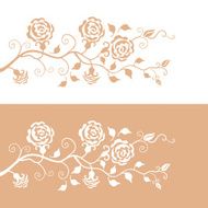 floral pattern with roses N2