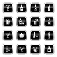 Supergloss Black Icons - Alcohol