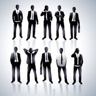 Businessmen in a vector