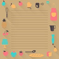 Vector Recipe Background N2