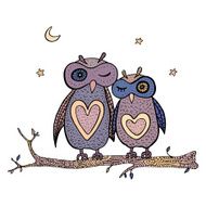 Two cute decorative owls N4