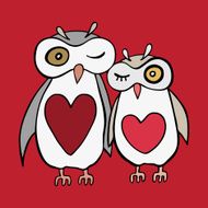 Two cute decorative owls N5
