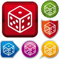 icon series dice (vector)