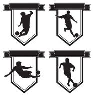 Soccer emblem set