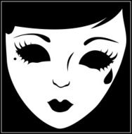 Theatrical Mask In Grief