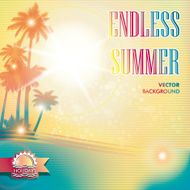 Summer blurred background with palm trees N8