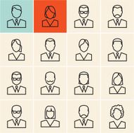 Line people icon