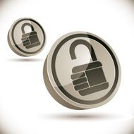 Lock 3d icon