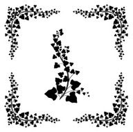 Black Ivy Vine Silhouette