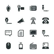 Communication Silhouette Icons N2