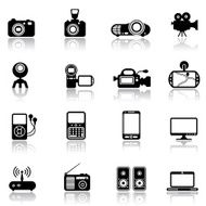 Media icon set N9