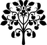 Apple Tree Silhouette N4