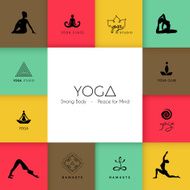 Set of logos for a yoga studio N2