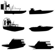 Boat silhouette collection