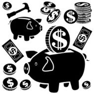 saving money icons