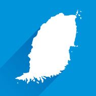 Blue Grenada Map Icon