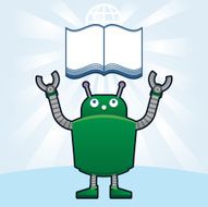 Droid and the book