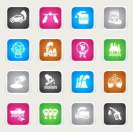 Multicolor Icons - Pollution