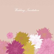 Wedding Invitation (Dahlias) N2