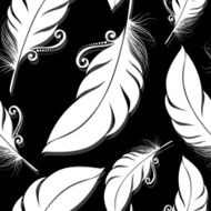 Seamless pattern with feathers N45