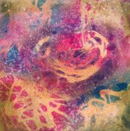 Hand painted bright colored textured watercolor background